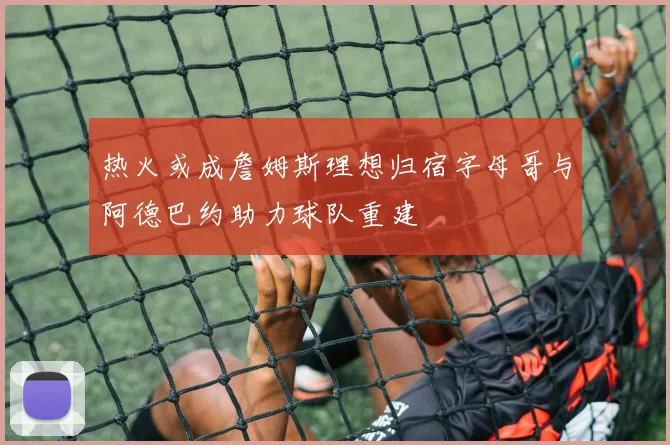 热火或成詹姆斯理想归宿字母哥与阿德巴约助力球队重建
